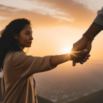 Illustration of a confident person standing strong, symbolizing resilience and protection after threats from an ex.