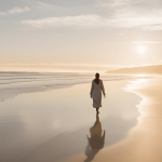 A serene landscape with a sunrise symbolizing new beginnings and hope after divorce.
