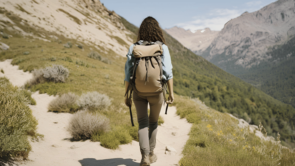 A person hiking on a green forest trail, symbolizing healing and self-discovery after divorce.