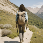 A person hiking on a green forest trail, symbolizing healing and self-discovery after divorce.