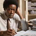 Person reviewing financial documents, symbolizing the search for hidden assets during a divorce.